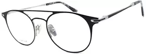 John Varvatos V169 Occhiali da Vista Uomo Aviator Titanio 49-18-145 Nero/Argento - Foto 1 di 3