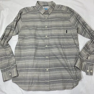 Columbia Cooper Lake Men’s Long Sleeve Casual Stone Stripe Shirt Size Large - Picture 1 of 10