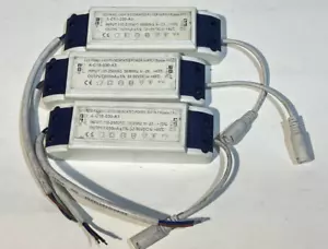 3er Set LED Treiber für Panel Leuchten 110~250V AC bis 32V~50V DC 600mA Beleuchtung - Bild 1 von 5