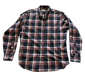 J Crew Dress Shirt Slim Fit Plaid Casual Button Up Long Sleeve Mens Size XL - Picture 1 of 3