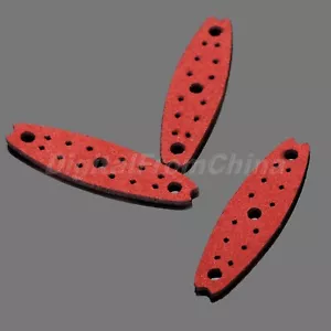 Slingshot Pouches Microfiber Leather Multi-hole Catapult Pouches Buffs Dark Red - Picture 1 of 12
