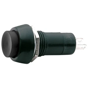 pulsante da pannello normalmente aperto NA tasto nero 14mm 125V 3A 110V 12V 1537 - Imagen 1 de 2