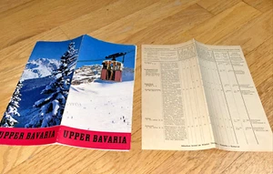 1956 UPPER BAVARIA Germany Brochure / Map plus Hotel & Resort Price List - Picture 1 of 12