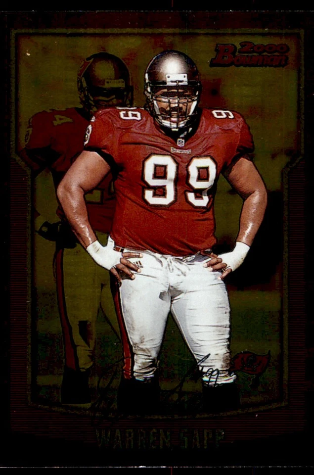 2000 Bowman Gold Warren Sapp /99 Buccaneers #25 *Noles2148* - Image 1 of 2