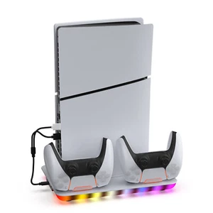 Vertical Cooling Dock with Controller Charging Stand for Ps5/ps5 Slim Console - Picture 1 of 8