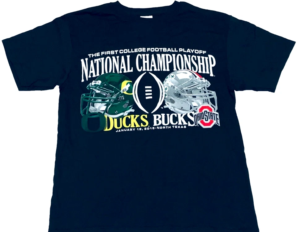 2015 Oregon Ducks Ohio State Buckeyes Camiseta Campeonato de Fútbol ¡Nueva! Youth MED Foto 1 de 1