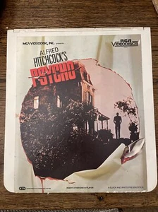 Alfred Hitchcock’s Psycho movie RCA videodiscs Vintage B&W 1983 Untested - Picture 1 of 12