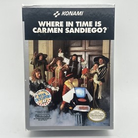 Where in Time is Carmen Sandiego Nintendo Entertainment System NES Box Manual