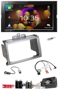 JVC DAB Lenkrad 2DIN Bluetooth USB Autoradio für Hyundai i20 2009-2012 silber - Bild 1 von 12
