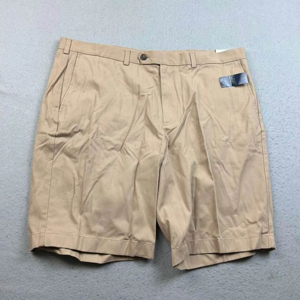 Pantalones Cortos Brooks Brothers Para Hombre 42 Marrón Algodón Frente Plano Chino Cortos Nuevos con Etiquetas Foto 1 de 4