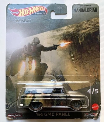 HOT WHEELS Star Wars THE MANDALORIAN '64 GMC Panel Truck Die Cast 4/5 NEW NIB - Image 1 of 2