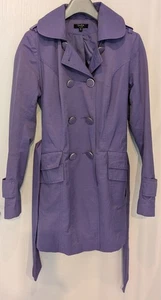 Savida Purple Belted Light Rain Coat Size Uk 10 - Picture 1 of 4