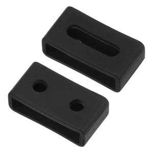2 Stk. Uhrband Ersatzschlaufe Gummihalter für 22mm Breite Uhrenband Schwarz - Bild 1 von 5