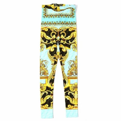 Pantalones Mujer FENDACE Fendi x Versace 2022SS Barroco Leggings Multicolor Talla 36 Foto 1 de 4