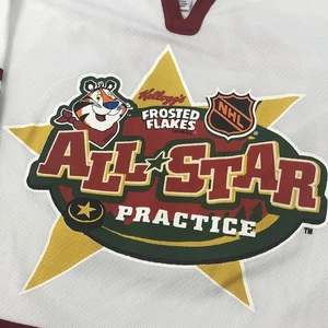 Maglia allenamento vintage NHL All-Star XL Kellogg’s Frosted Flakes Tony The Tiger rara - Foto 1 di 11