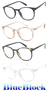 Gafas bloqueadoras de luz azul con marco redondo para juegos de computadora protección para el cuidado de la visión - Imagen 1 de 19