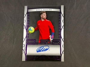 Hoja Trinity Soccer 2022 Luca Zidane CA-LZ1 púrpura transparente automático 2/25 Granada CF - Imagen 1 de 2