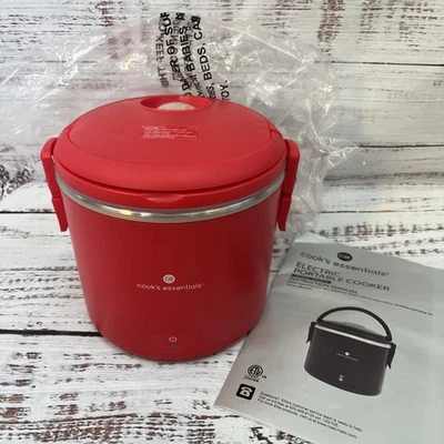 Cook's Essentials 1 Qt. Electric Portable Slow Cooker / Warmer RED 40W K49655 - Image 1 of 4