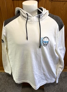 NEU SWAG Golf Adidas Kapuzenpullover XXL 2XL weiß und grau Totenkopf Golfjacke - Bild 1 von 5