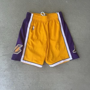 Mitchell & Ness NBA Los Angeles Lakers Shorts Men’s M Purple Gold Mesh Swingman - Picture 1 of 6