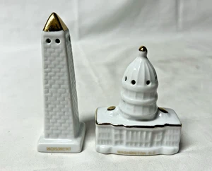 VTG Salt & Pepper Shakers US Capitol Building Washington DC Monument Souvenirs - Picture 1 of 7