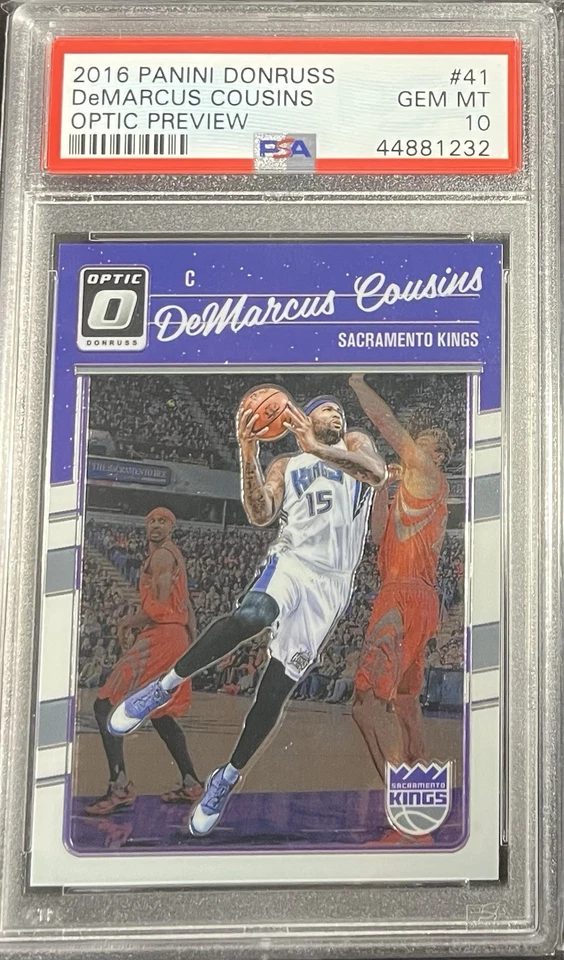 Vista previa óptica Panini Donruss 2016-17 - DeMarcus Cousins #41 Sacramento Kings NBA Foto 1 de 1