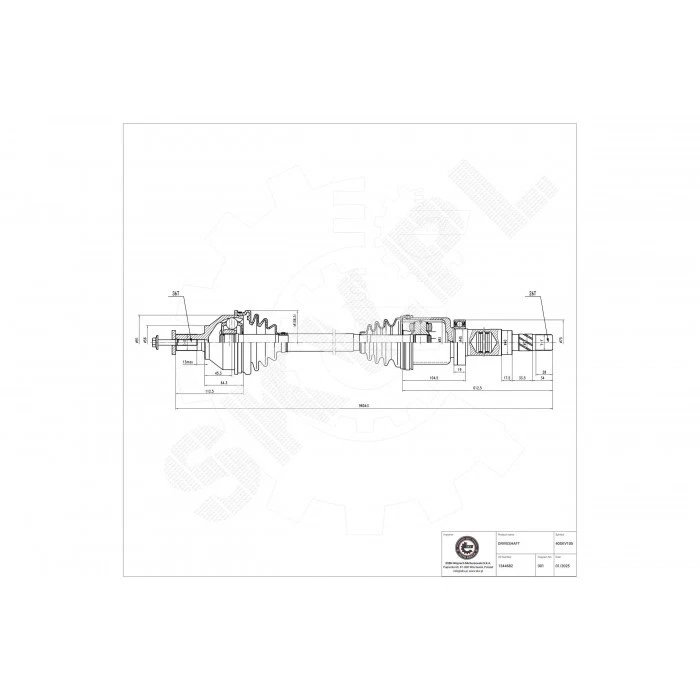 Right Front Drive Shaft For Ford Focus II 1344682 1370412 - Image 1 of 1