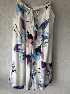 Coast Roca Floral Wide Leg Culottes Size 14 New Stunning, Belt Multicoloured - Picture 1 of 6