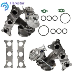 Twin Turbo Turbocharger For BMW E90 E92 E93 335i 335is 335xi 3.0L N54B30 TD03L4 - Foto 1 di 12