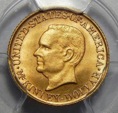 1916 PCGS MS65 McKINLEY GOLD DOLLAR COMMEMORATIVE - Image 1 of 2