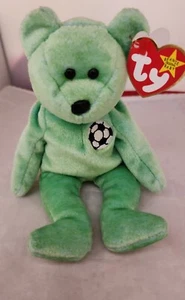  TY Beanie Babies - Kicks Bear-Retired Rare - Plsh1 - Picture 1 of 6