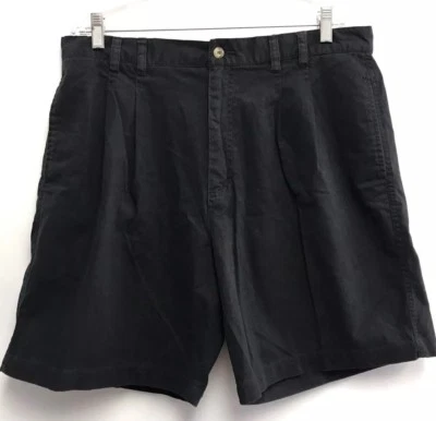 Pantalones cortos plisados negros Claybrooke para hombre talla 36 Foto 1 de 4