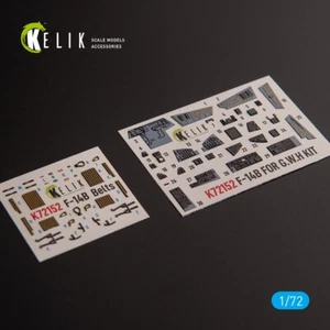 1/72 ResKit K72152 F-14B - interior 3D decals for GWH kit - Picture 1 of 8