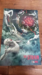 2017 SDCC COMIC CON EXCLUSIVE FOX POSTER THE STRAIN FLYING ZOMBIES VARIANT - Picture 1 of 1