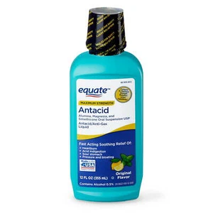 Equate Maximum Strength Antacid over-the-Counter Original Flavor Liquid 12 fl oz - Picture 1 of 4