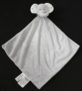 Carter's Precious Firsts Loved Elephant Baby Security Blanket Grey Stars Rattle - Picture 1 of 4