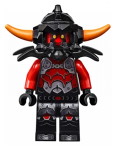 Lego Ash Attacker 70322 70315 70323 70317 Orange Horns Nexo Knights Minifigure - Picture 1 of 2
