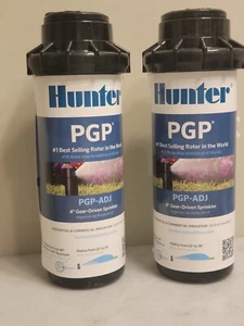 2 PACK Hunter PGP-ADJ 4" Gear Driven Rotor Adjustable Sprinkler 22-39' Head - Picture 1 of 4