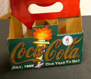 1995 Coca Cola Atlanta Olympics 1st of 6 six-pack series Carboard Carrier -B2 - Picture 1 of 7