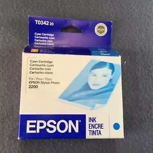 Cartucho de tinta cian Epson T034220 para impresoras Stylus Photo 2200 - sellado caducado - Imagen 1 de 6
