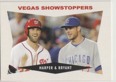 2018 Topps Throwback Thursday #TBT 1960 Fork/Knuckler HARPER/KRIS BRYANT #175 - Image 1 of 2