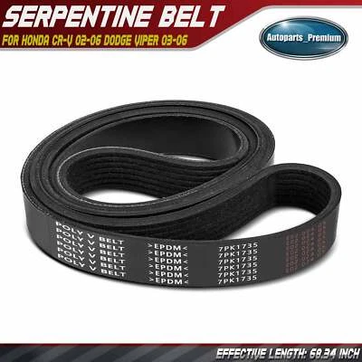 68.34" Serpentine Belt for Honda CR-V 2002-2006 Dodge Ram 1500 2004-2006 Viper - Image 1 of 4