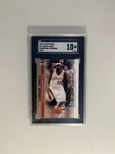 2003-04 UPPER DECK #14 LEBRON JAMES PHENOMENAL BEGINNING GOLD SGC 10 PSA - Bild 1 von 2