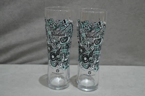 2x Grolsch Pint 20oz Beer Glass Limited Edition Unconventional By Tradition M16 - Picture 1 of 10