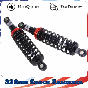 Pair 320mm 12.6" Shock Absorbers Rear Air Suspension Motorcycle Bike for Yamaha - Picture 1 of 10