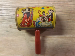 1940s Vintage Noise Party New Years Noise Maker wood w/ Tin EXCELLENT Condition - Picture 1 of 5