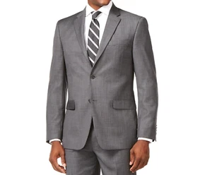 NWT $425 Tommy Hilfiger Worsted Wool Tailored Fit Adams Blazer Gray Size 48R - Picture 1 of 6