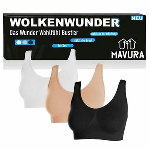 WOLKENWUNDER Das Wunder Wohlfühl Bustier nahtloser BH Ersatz ohne Bügel 3er Set - Bild 1 von 6