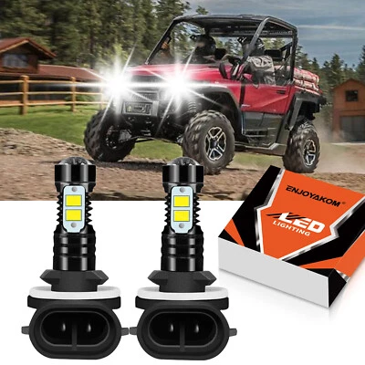 2x 100W 6000K LED Headlight Bulbs For Polaris Ranger XP 700 XP 800 XP 900 XP 570 - Image 1 of 4