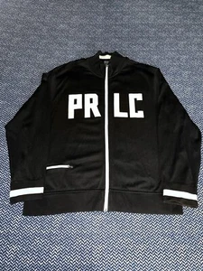 Chaqueta vintage Polo Ralph Lauren XXL PRLC Letterman pista negra blanca universitaria - Imagen 1 de 5